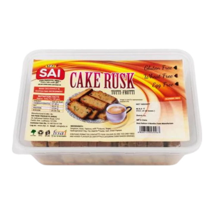Cake Rusk Tutti Frutti