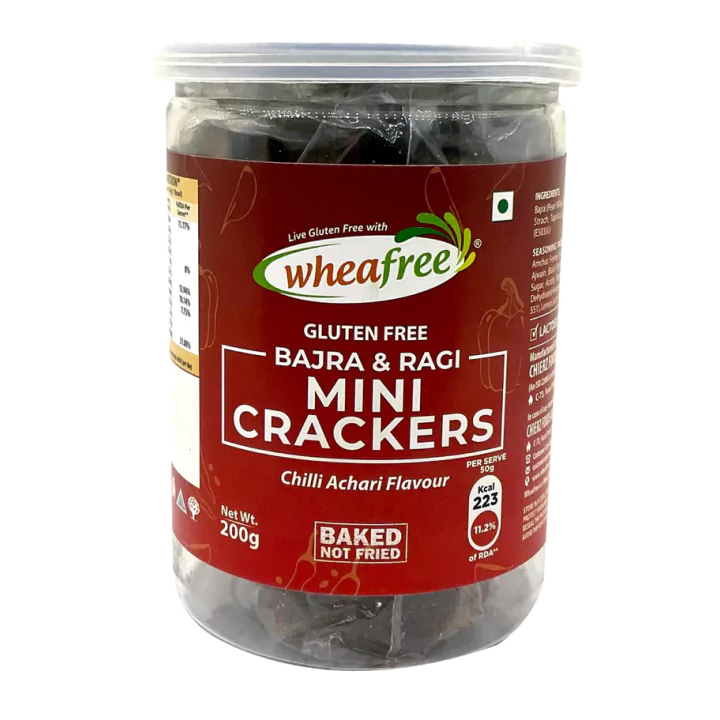 Gluten Free Bajra & Ragi Mini Crackers – Baked Not Fried