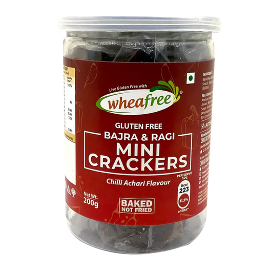 Gluten Free Bajra & Ragi Mini Crackers – Baked Not Fried