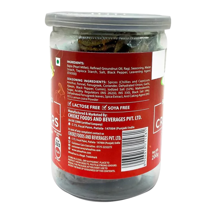 Gluten Free Bajra & Ragi Mini Crackers – Baked Not Fried