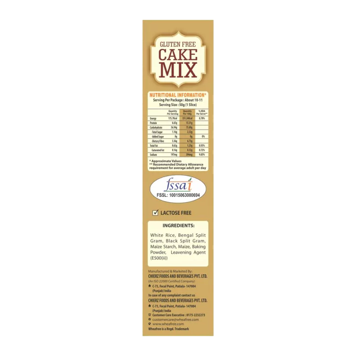 Gluten Free Cake Mix 1