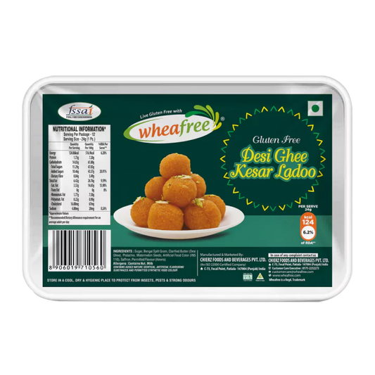 Gluten Free Desi Ghee Kesar Ladoo