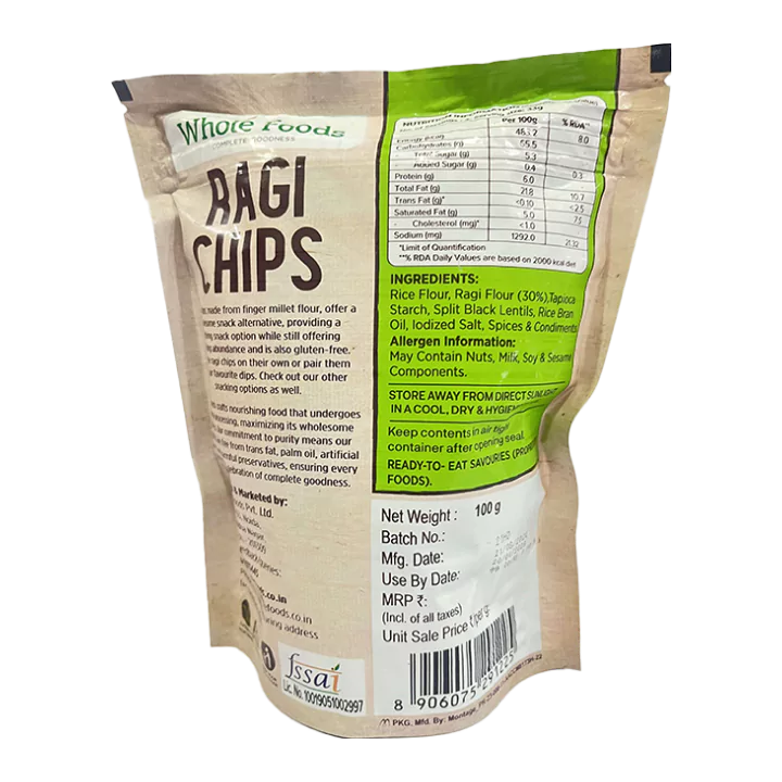 Gluten Free Ragi Chips
