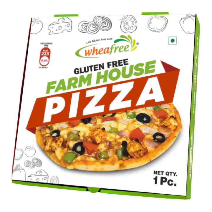 Gluten Free Ready to Eat Farm House Pizza (Eggless)- 1Pc