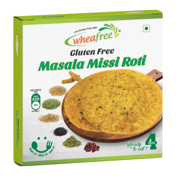 Gluten Free Ready to Eat Masala Missi Roti (4pcs)