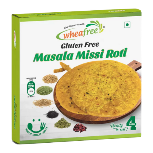 Gluten Free Ready to Eat Masala Missi Roti (4pcs)