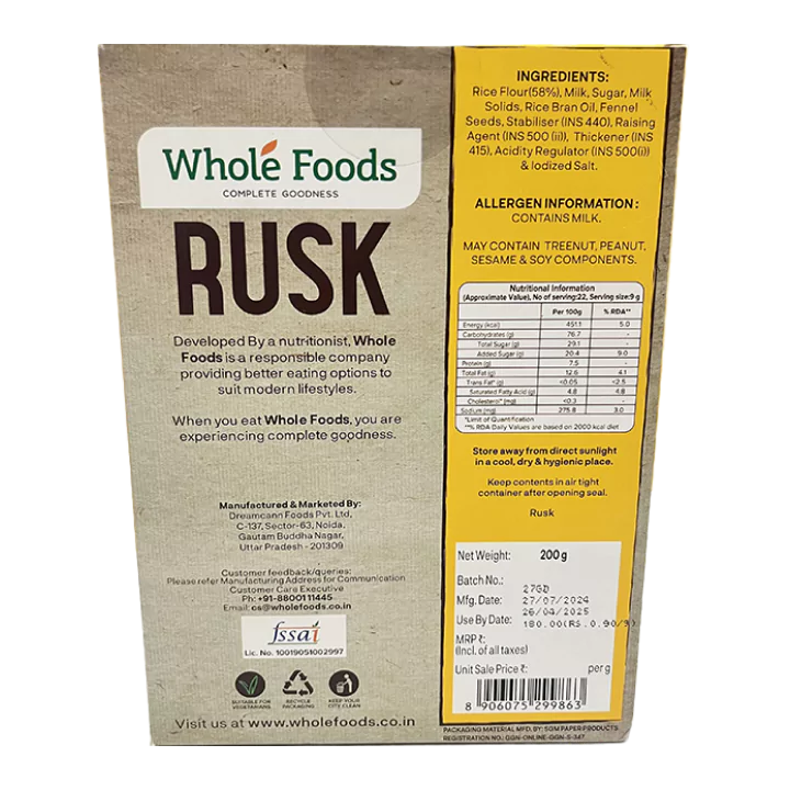 Gluten Free Rusk