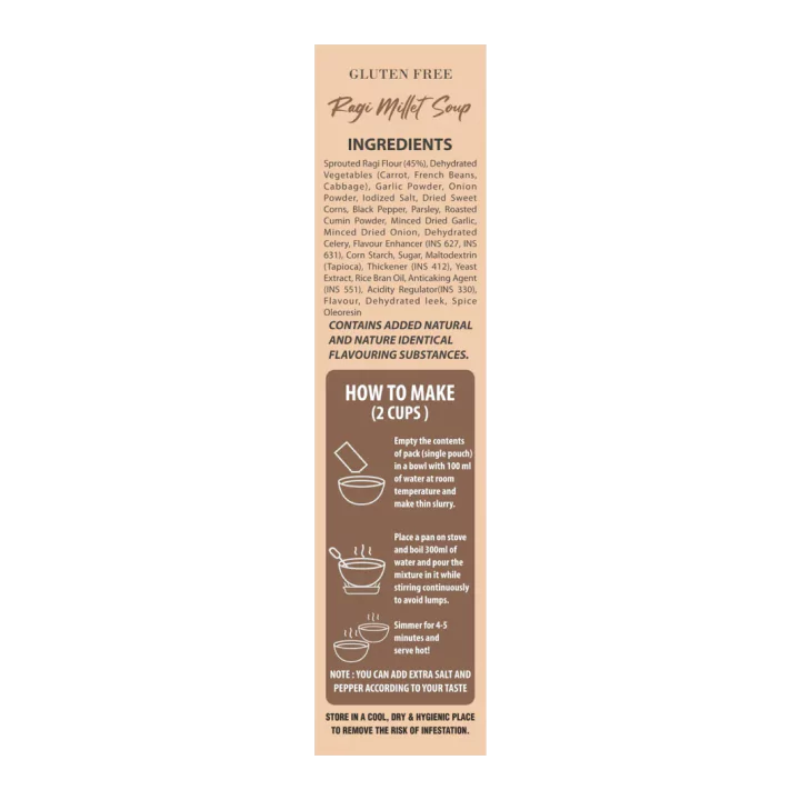 Gluten free Ragi Millet Soup Mix 1