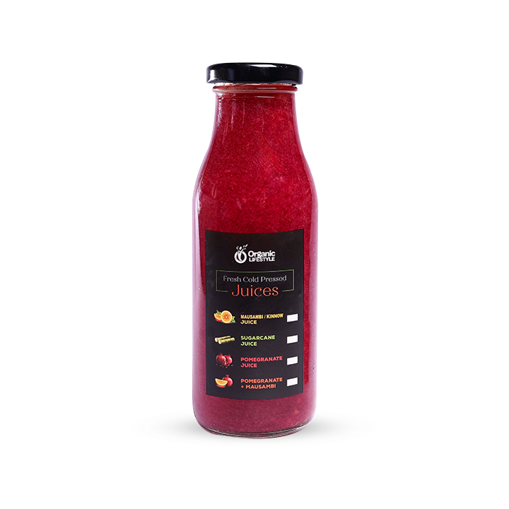 Fresh Cold-Pressed Pomegranate Juice With Pulp