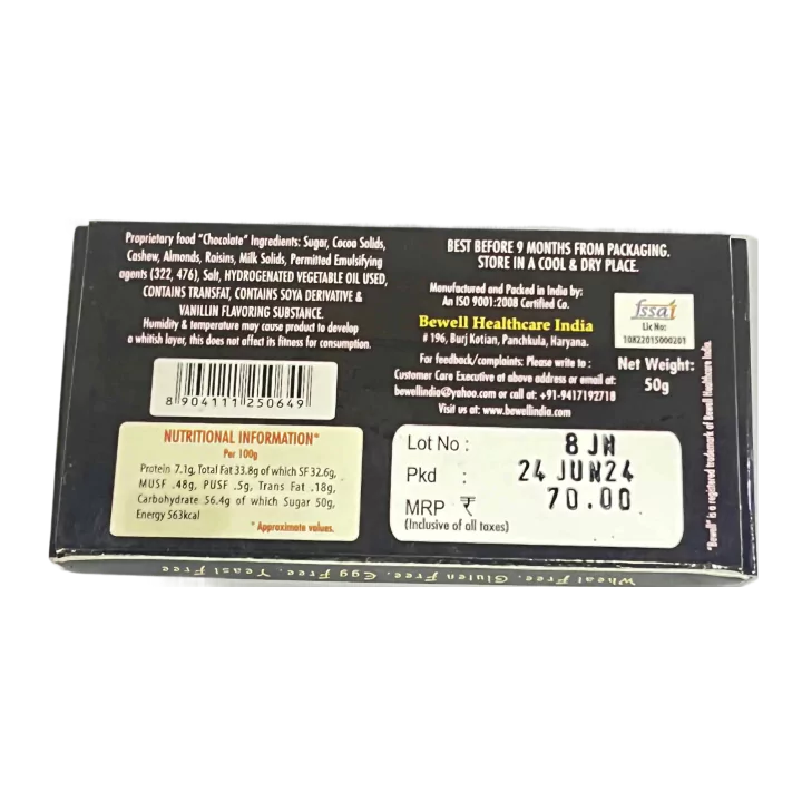 Bewell Dry Fruit Chocolate