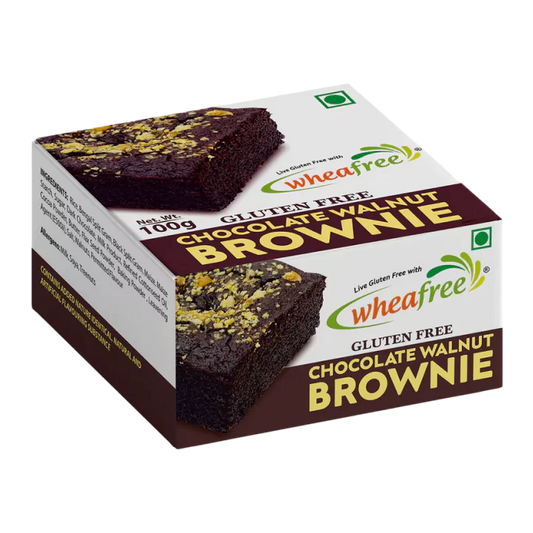 Gluten Free Chocolate Walnut Brownie (Eggless)