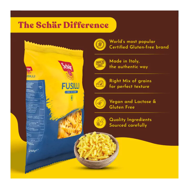 Gluten-Free Fusilli Pasta