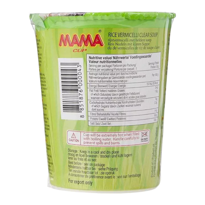 Mama Cup Rice Vermicelli Clear Soup