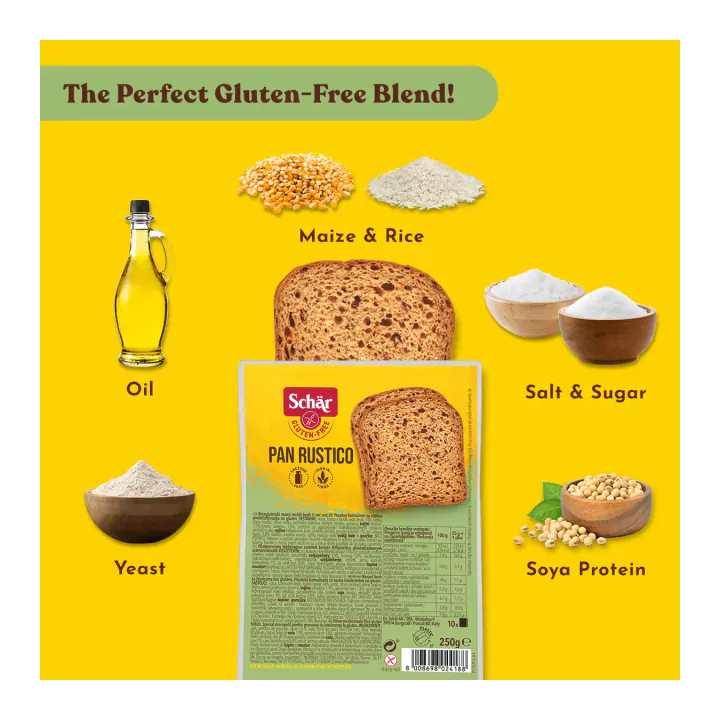 Pan Rustico ( Gluten-Free Brown Bread)