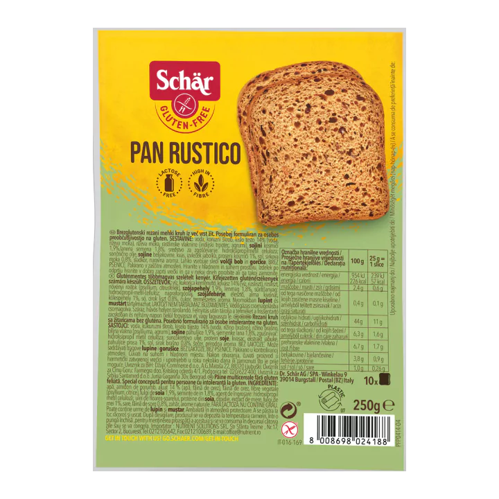Pan Rustico ( Gluten-Free Brown Bread)