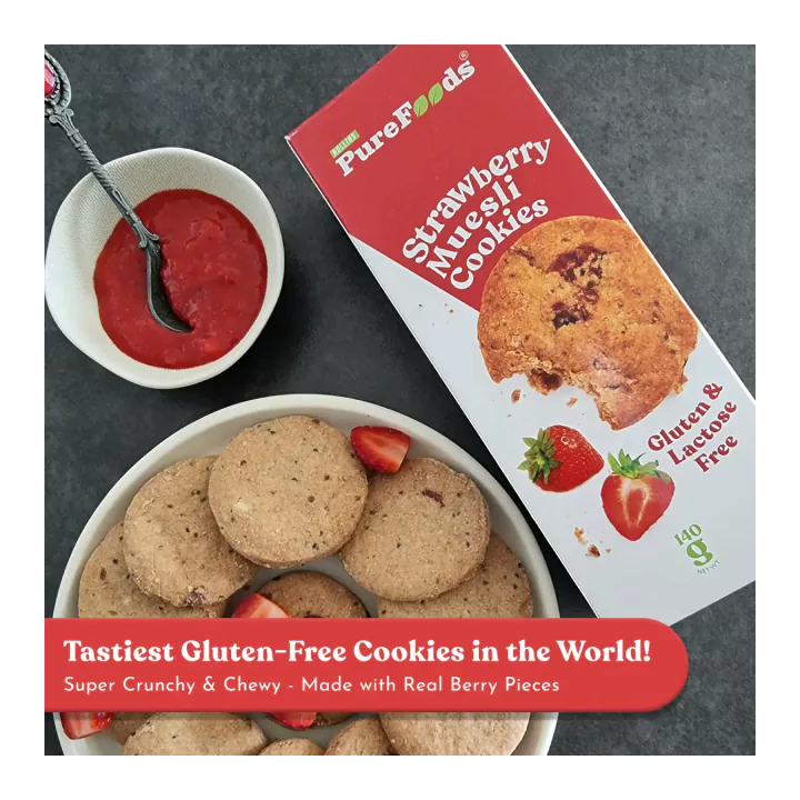 Strawberry Muesli Cookies